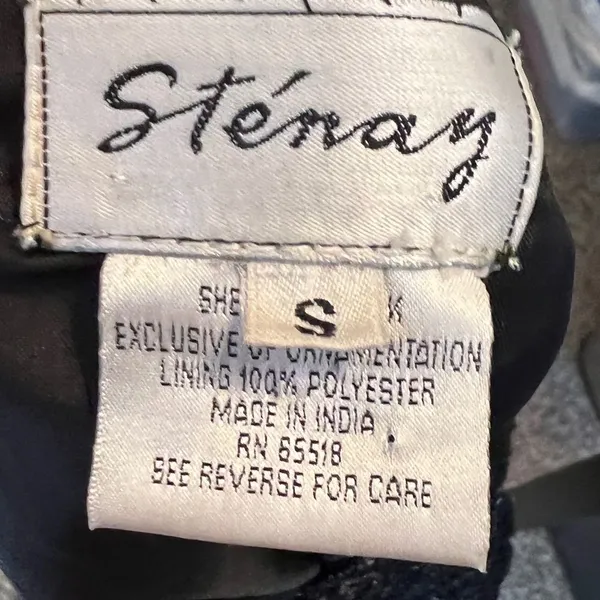 Vintage Stenay Black‎ Beaded Jacket Black - Image 6