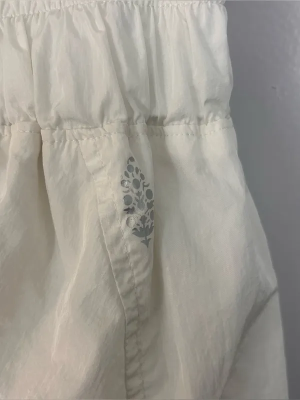 Free People Movement The Way Home High Waisted White Activewear Shorts Large - Image 9