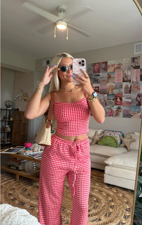 Red gingham set - Image 2