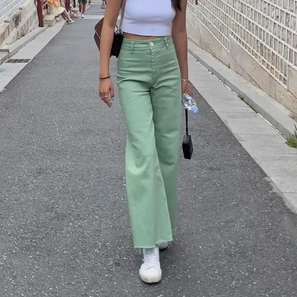 🌿 Not Your Average Blue Denim! 💚 Zara Mint Wide Leg Jeans (US 2 / EUR 34) - Image 12