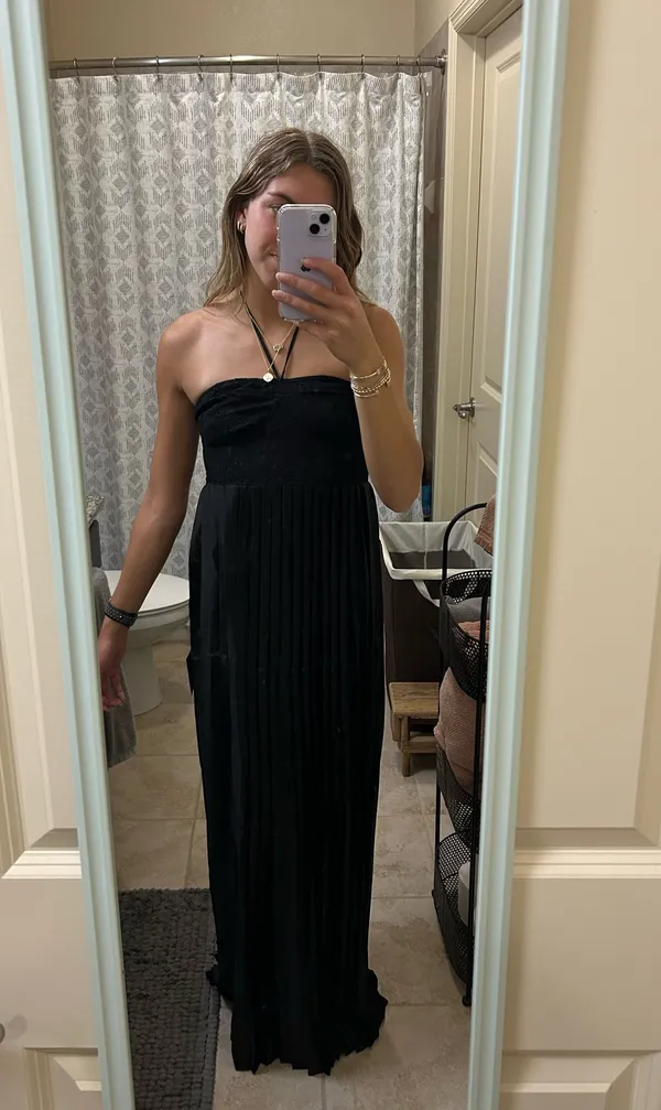 Lulus Dress Maxi Black - Image 5