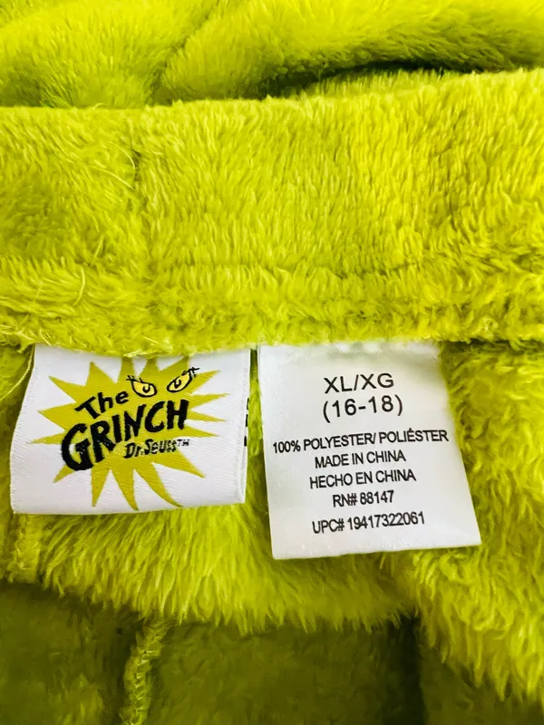 Dr Seuss The Grinch Fuzzy Shorts - Image 4