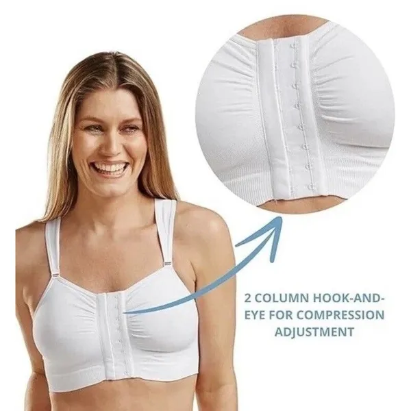 Carefix Bella Seamless Post Op Surgery Compression Bra White Size XL - Image 6
