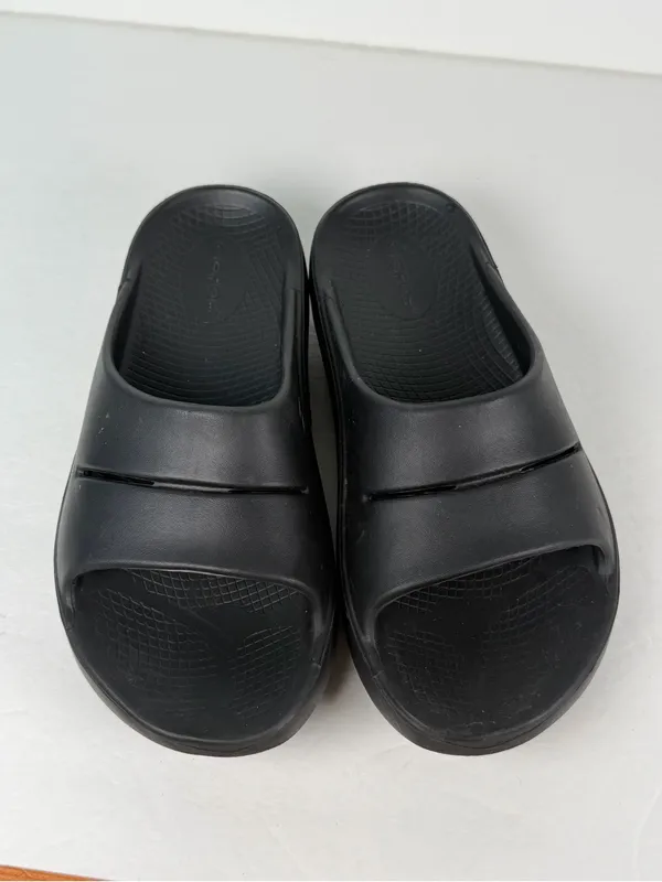 OOFOS OOahh Sport Slide Sandals Women’s 7 Men’s 5 Black Recovery Comfort EU 38 - Image 5