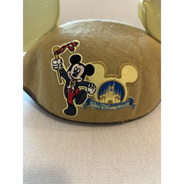 Vintage Official Walt Disney World Mickey ears hat 1990s Gold‎ RN68197 - Image 2