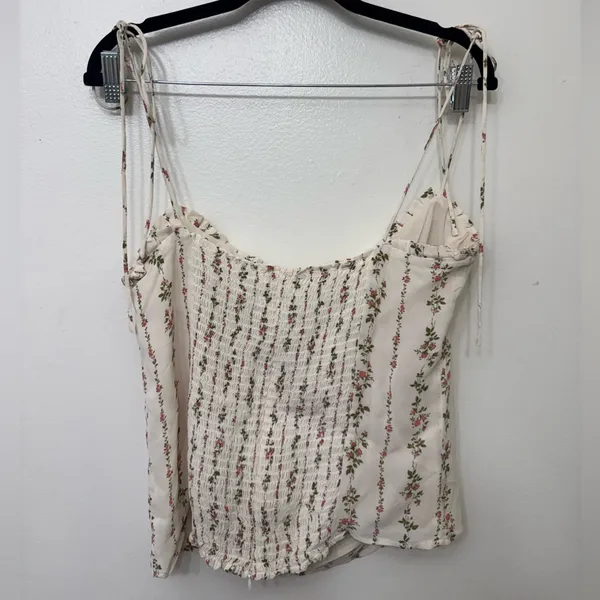 EUC Reformation Novena Top | Feminine Designer Blouse | Sustainable Style - Image 2