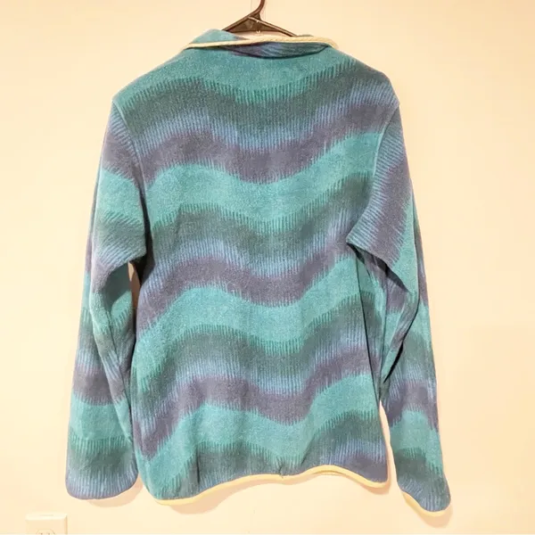Patagonia Medium Lightweight Synchilla‎ Snap T Fleece Aurora Dark Borealis Green - Image 5