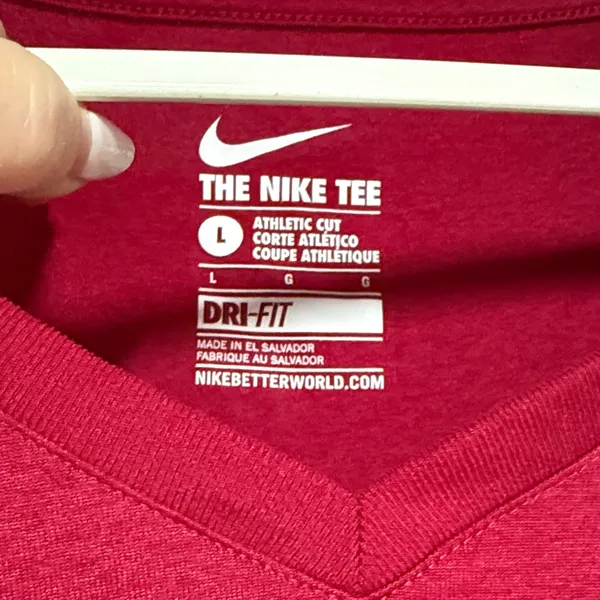 Nike Women's Short Sleeve Tee in Deep Red - Image 3
