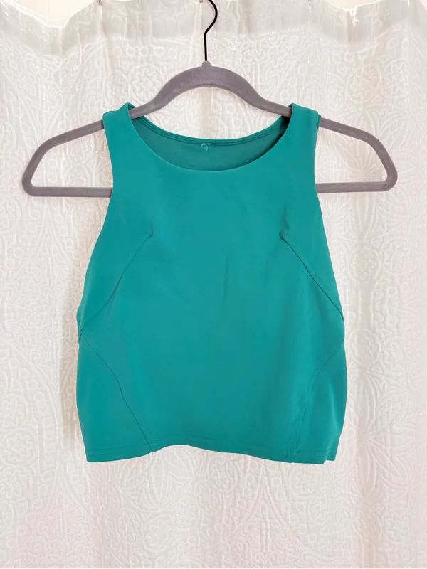 lululemon athletica Teal Crop Tank - Image 2