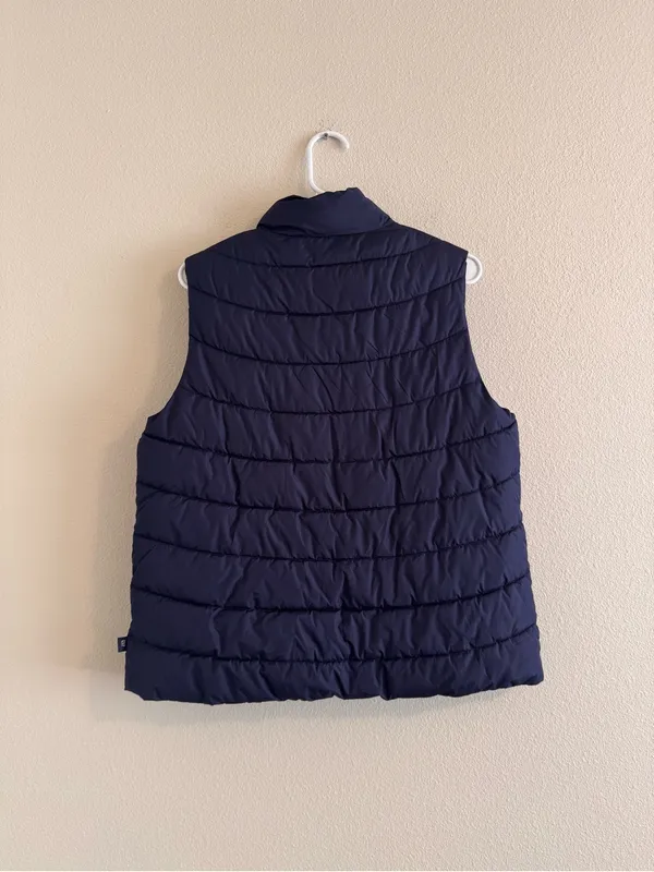 GAP Quilted Packable Vest - Navy Blue - Image 3