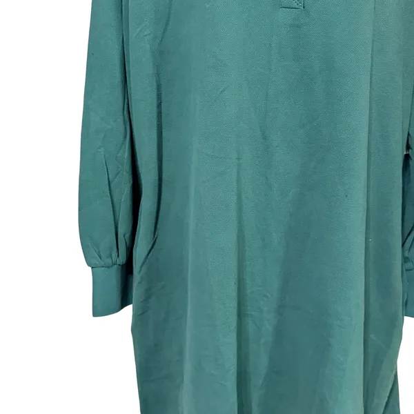 Tuckernuck June Bug Green Cotton Pique Long Sleeve Polo Mini‎ Dress XL NEW - Image 4