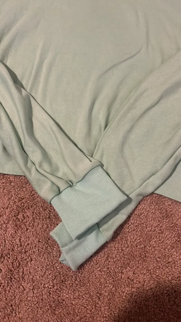 Wide Mint Green Pullover Size L - Image 6