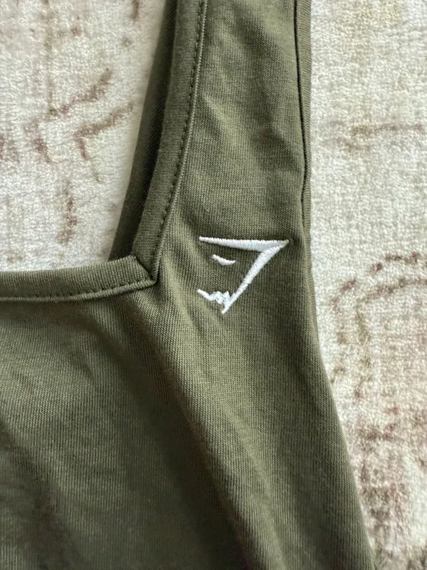 Olive Green Open Back Tank - Image 2