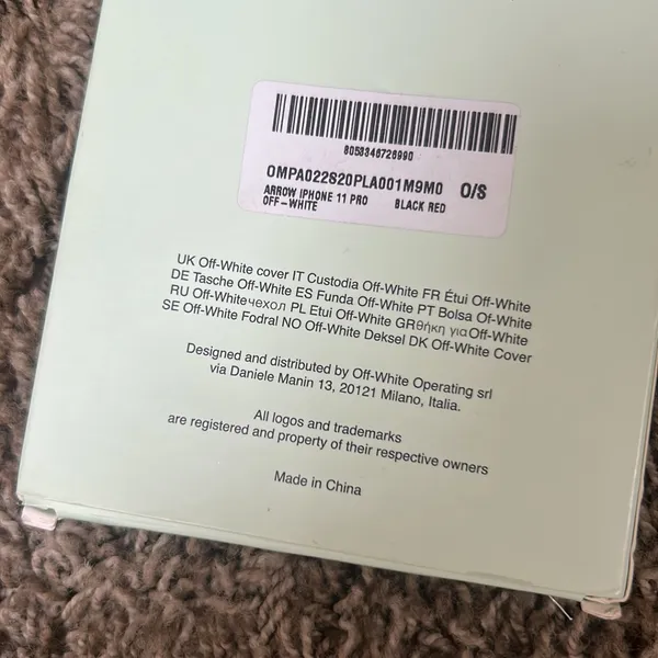 NIB‎ Off White IPhone 11 Pro Phone Case - Image 4