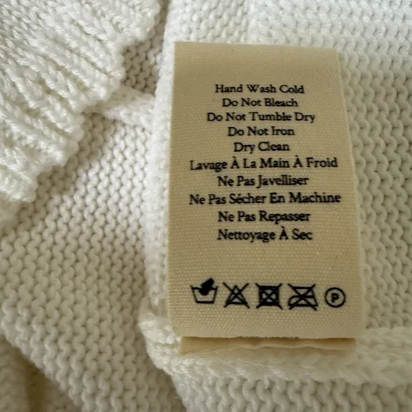 LoveShackFancy‎ Indiana Mini Dress Womens Large Tennis White Embroidered Knit - Image 10