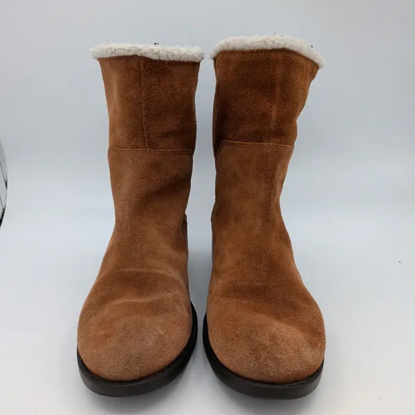 Cole‎ Haan Quiana Waterproof Suede Boots Brown Faux Shearling Lined Womens 8.5B - Image 3