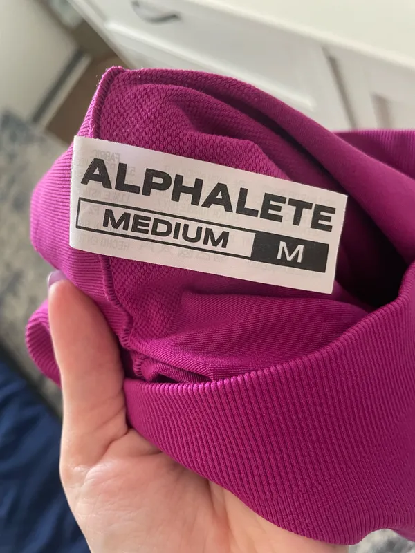 Alphalete Leggings Pink - Image 3