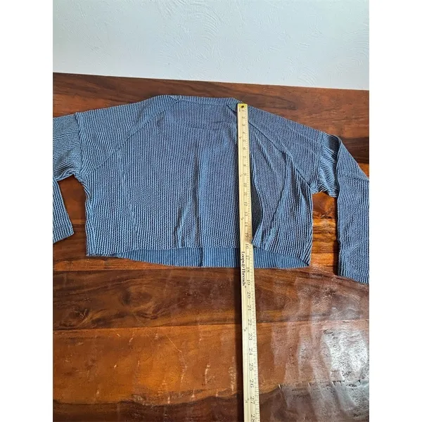 Altar'd State Pullover Sweater Womens Size S Blue‎ Ribbed Knit Cropped - Image 4