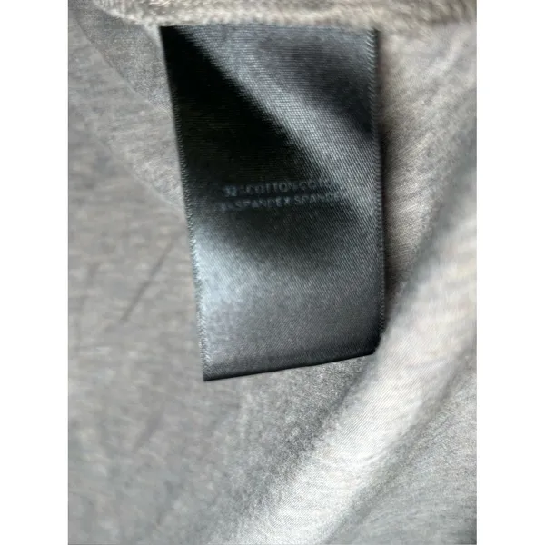 Lafayette 148 Gray Double V Neck Asymmetrical Long Sleeve Tunic Top Size Small - Image 9