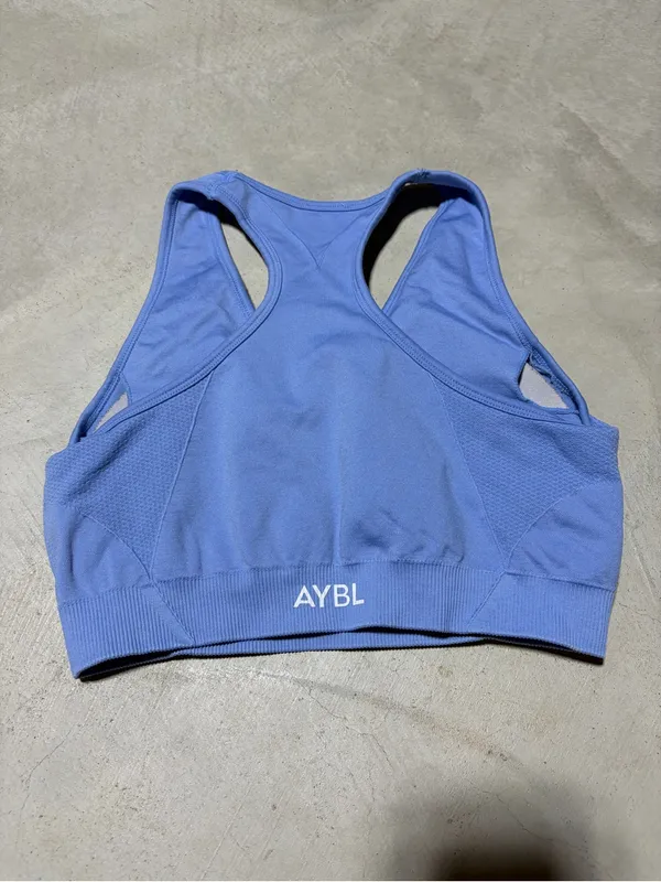 AYBL Blue Racerback Sports Bra small - Image 6