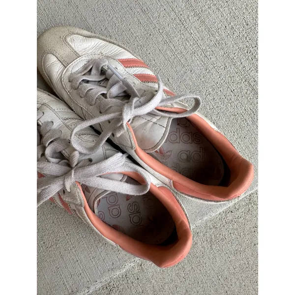 Adidas Samba OG White Coral Pink Sneakers Shoes Womens Size 6 - Image 11