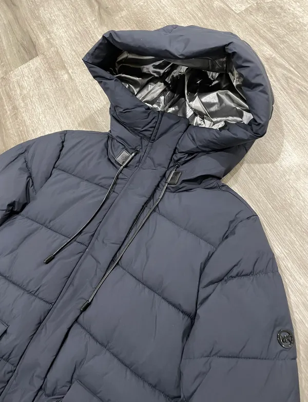 Navy Puffy Coat/Jacket - Image 5