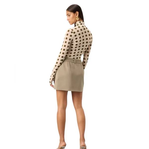 AFRM- Zodie Polka Dot Turtleneck Top Size XS - Image 3