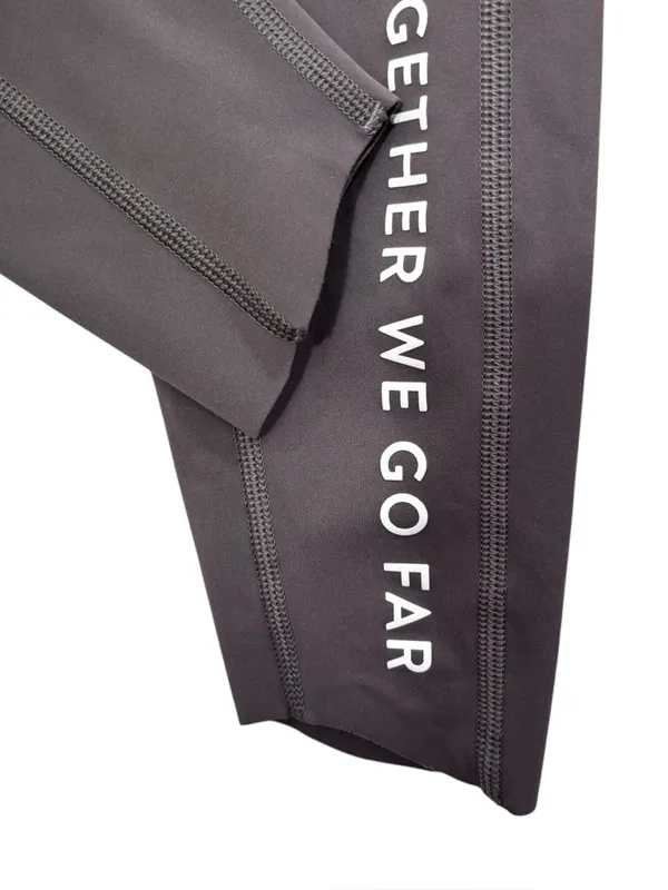Peloton Essential Tulip Together We Go Far Gray Athletic Leggings Size Small - Image 5