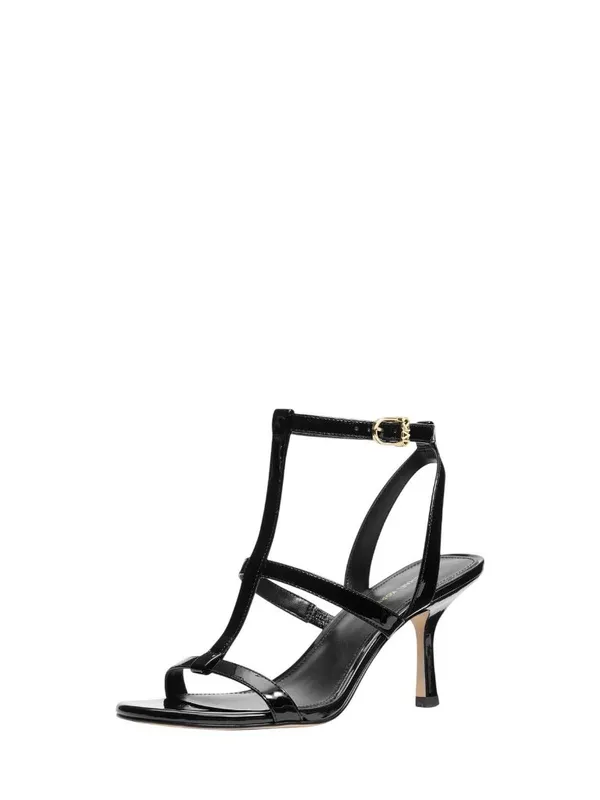 Michael Michael Kors Nara Mid T-Strap Stiletto Sandals 40S6NRMS1A Black 10M - Image 10