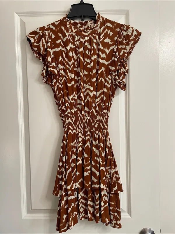 Cleobella Karina Mini Dress in Ginger Women's Size Small - Image 4