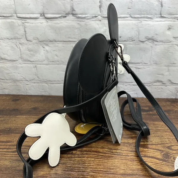 Disney Store New Mickey Mouse Ears, Feet & Hands Backpack Crossbody Bag W Wallet - Image 5