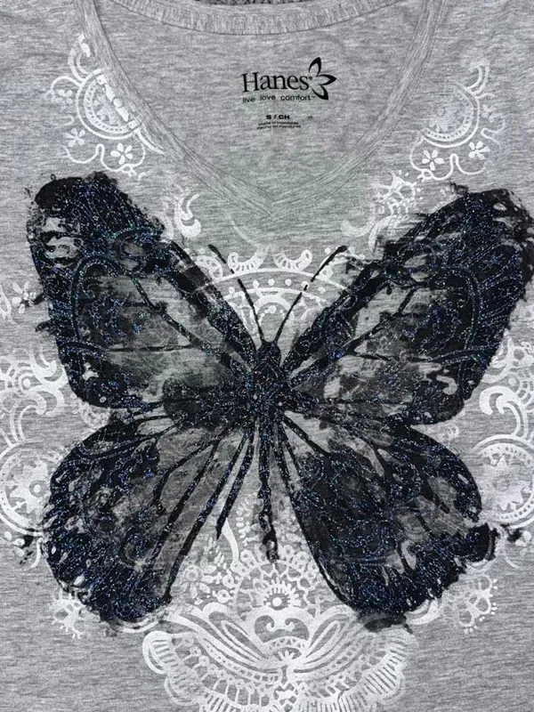 Hanes butterfly tee - Image 5