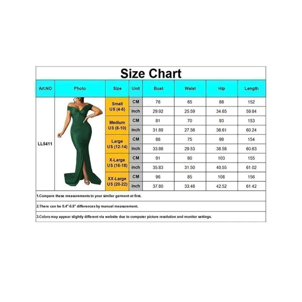 New Womens LalaLin Green Ruched Off Shoulder Flattering Evening Dress - Sz 2X - Image 3