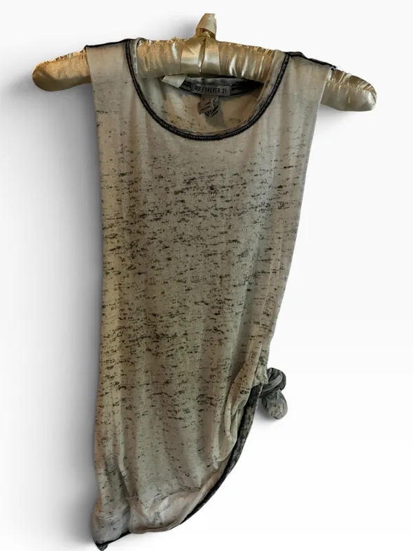 Forever 21 Gray Marbled Muscle Tee Soft Lightweight - Image 5