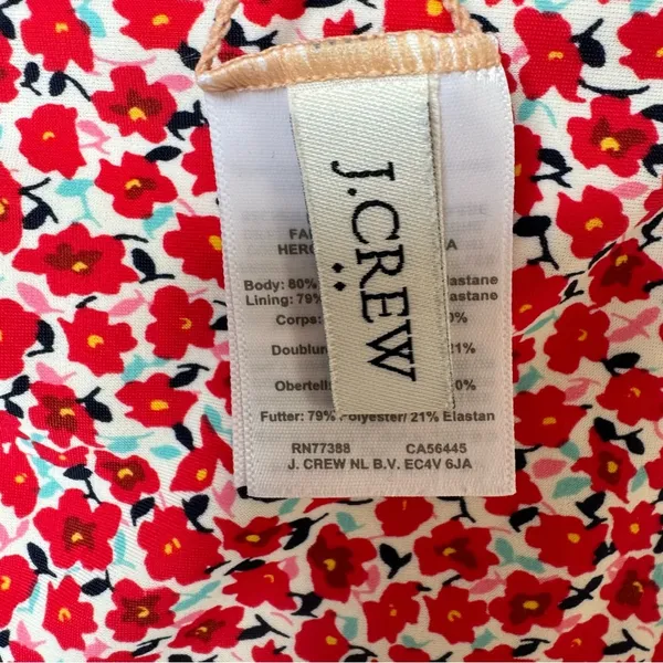 J. Crew Floral Print Bikini High Waist‎ Bottoms & Ruffle on Top Bottom-XS Top-M - Image 9