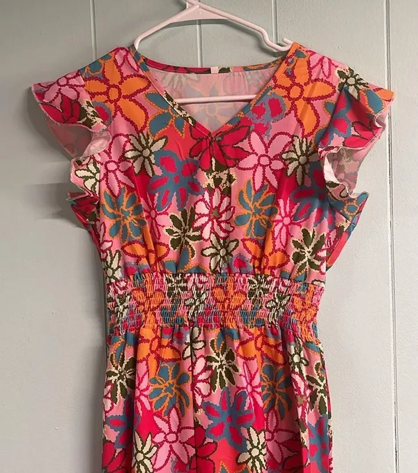 NWOT bright floral dress - Image 2