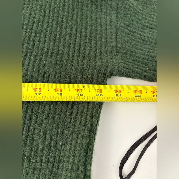 Banana Republic Green Aire Wool Blend Cardigan Waffle Knit‎ Small GUC - Image 7