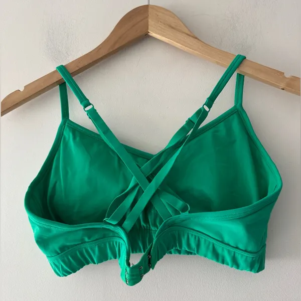 Aerie Offline Green Goals Rib‎ Strappy Back Sports Bra - Image 3