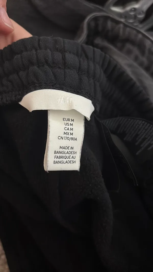 H&M Black Sweatpants - Image 2