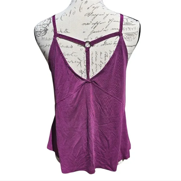 Free People Magenta‎ Purple Wrap Tie Top Small - Image 4