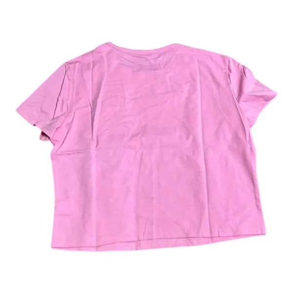 Pink Graphic Baby Tee Size Women's L Y2K Tiger Top NWOT - Image 3