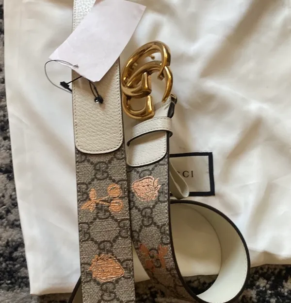 Gucci GG 40 Strawberry and Cherry Belt size 95 - Image 2