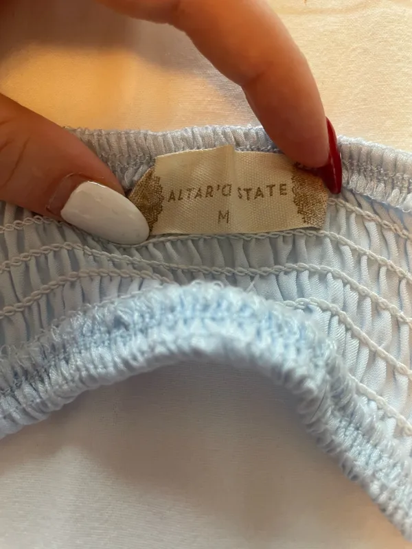 Altar'd State Light Blue Cutout Dress - Image 2