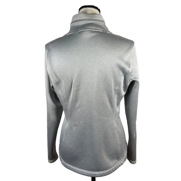 The North Face Gray Full Zip Fleece Jacket Women’s Medium - Image 2