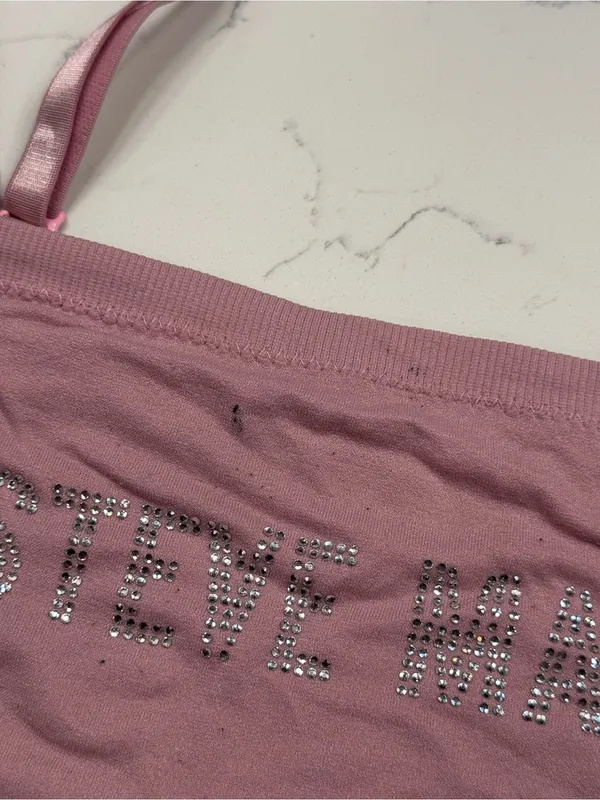 Steve Madden Bedazzled Logo Sports Bra - Image 2