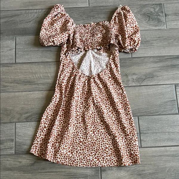 Cotton Candy Floral Puff Sleeve Dress - Image 5