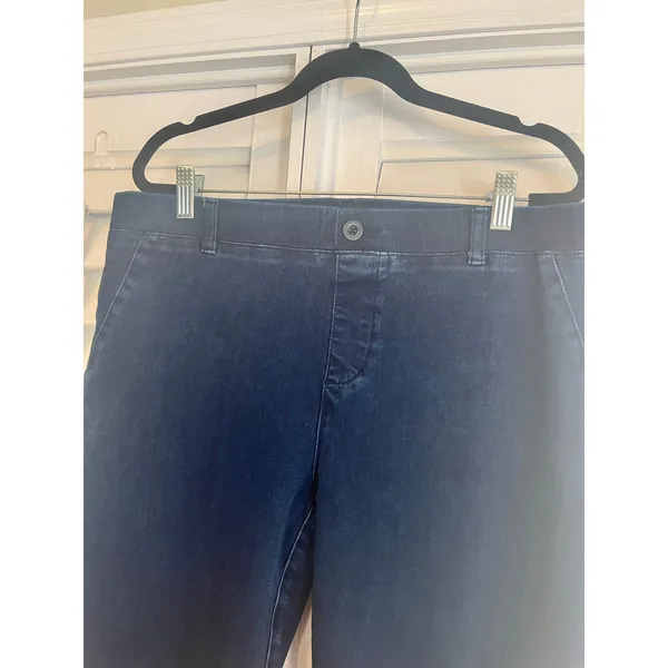 Betabrand Darkwash Yoga Pull On Jeans‎ Size XL - Image 4