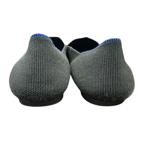 Rothys The Loafers Womens Black Pointed Toe Knit Flats Blue Halo Size 10.5 - Image 5