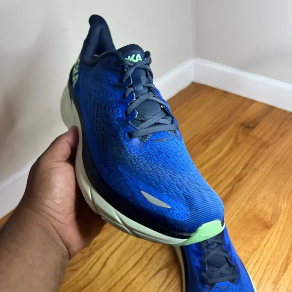 Hoka One One Clifton 8 Blue/Navy 1119393 DBOS Size 12M D NO BOX - Image 15