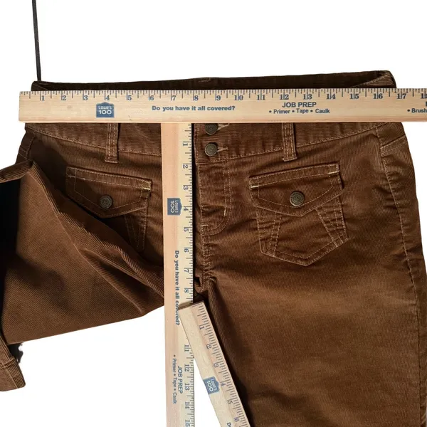 Y2K Aéropostale Corduroy Pants 9/10 Early 2000s Straight Leg Low Rise‎ Capri - Image 12